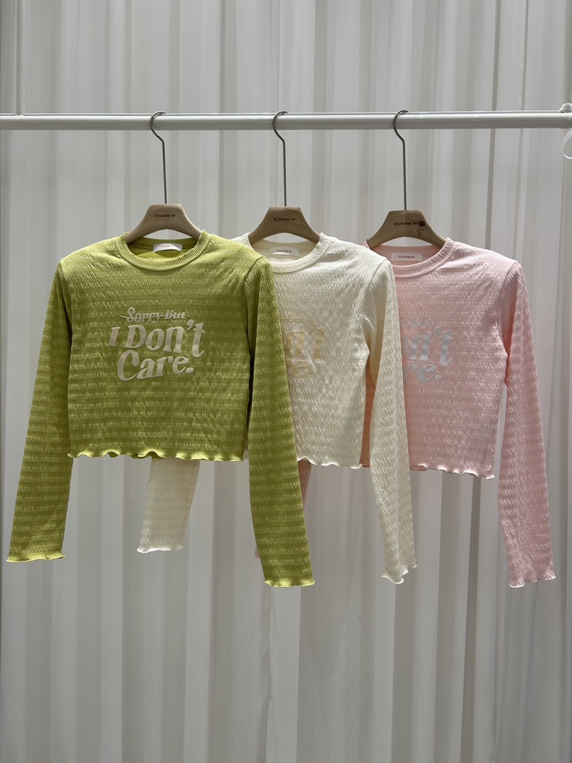 IF YOU SAY SO/PLUM-Q東大門直郵女士新品人氣長袖T恤IF YOU SAY SO/PLUM-Q長袖T恤