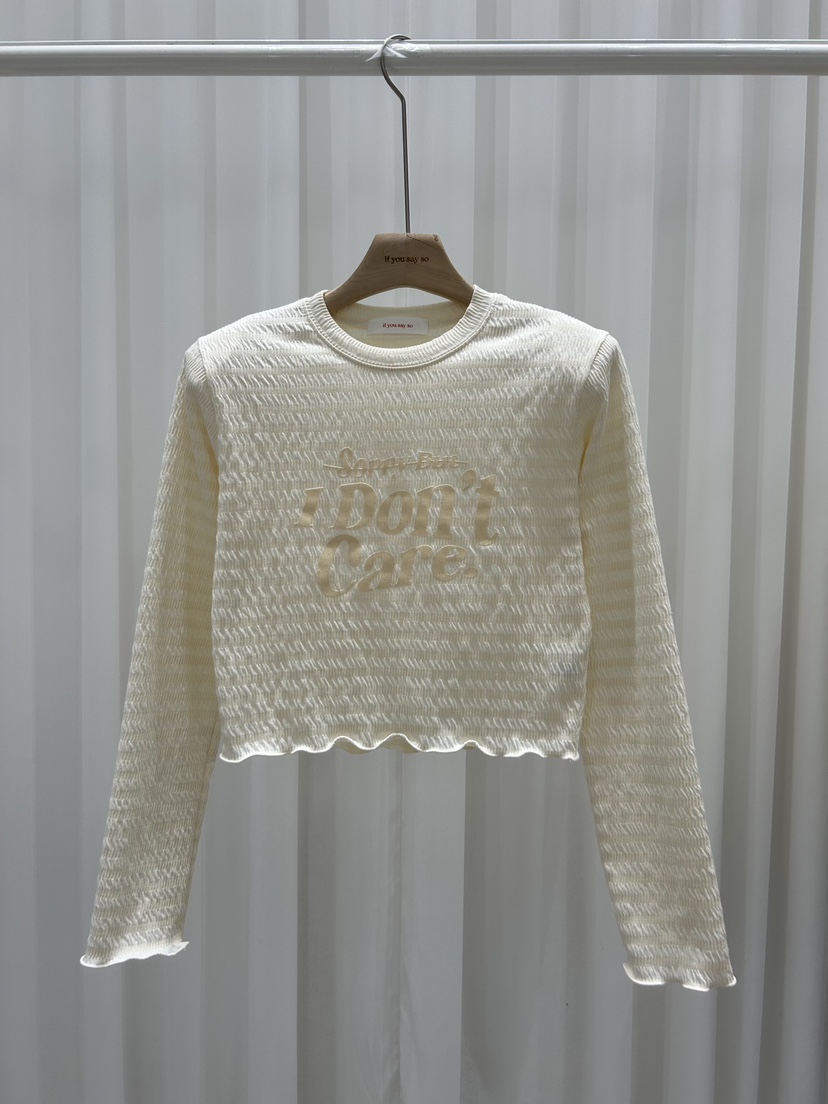 IF YOU SAY SO/PLUM-Q東大門直郵女士新品人氣長袖T恤IF YOU SAY SO/PLUM-Q長袖T恤圖色1