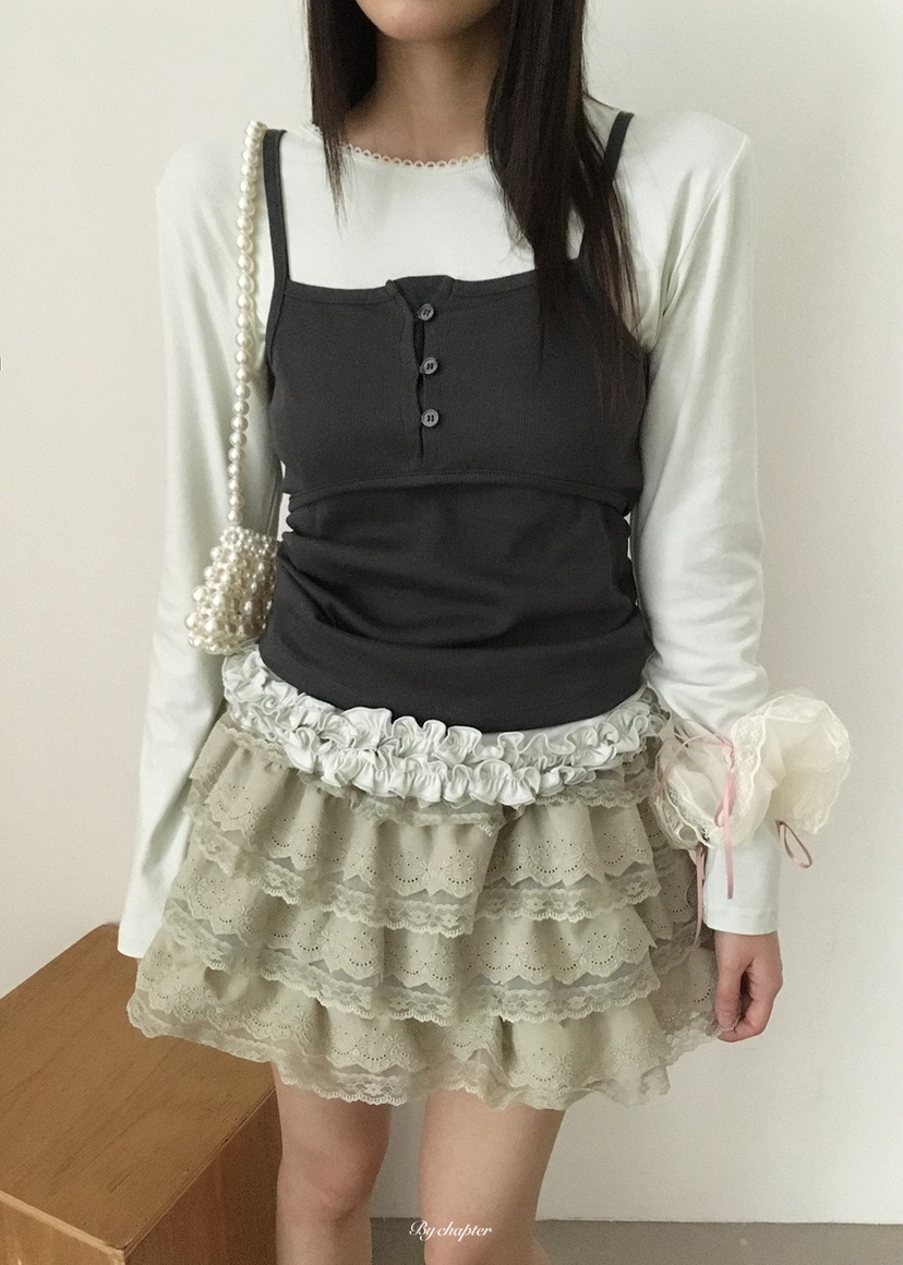 BY CHAPTER東大門實拍女裝新款人氣套裝不含配飾兩件套套裝BY Chapter套裝圖色4