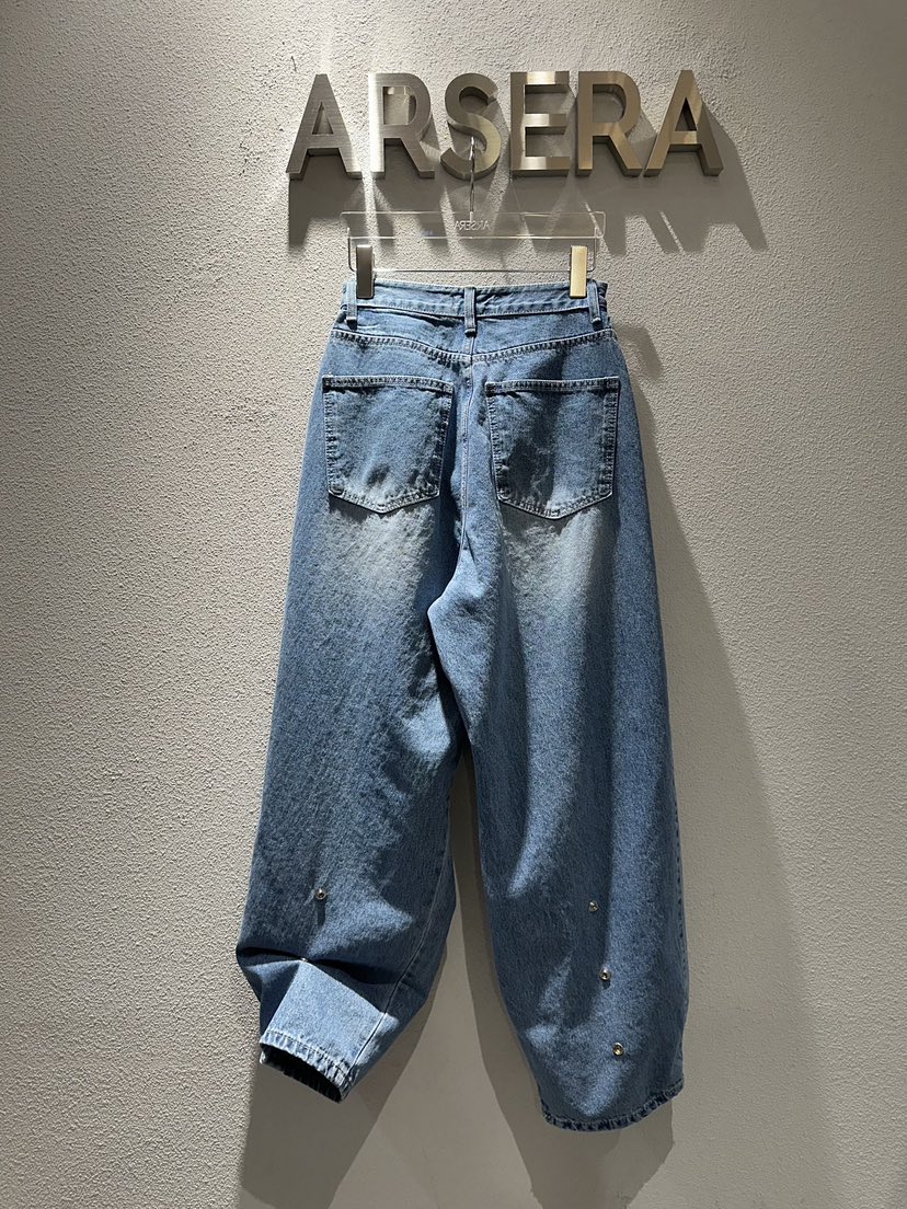 ARSERA韓國代購女士新品熱賣推薦職業26春季人氣牛仔褲破洞ARSERA牛仔褲