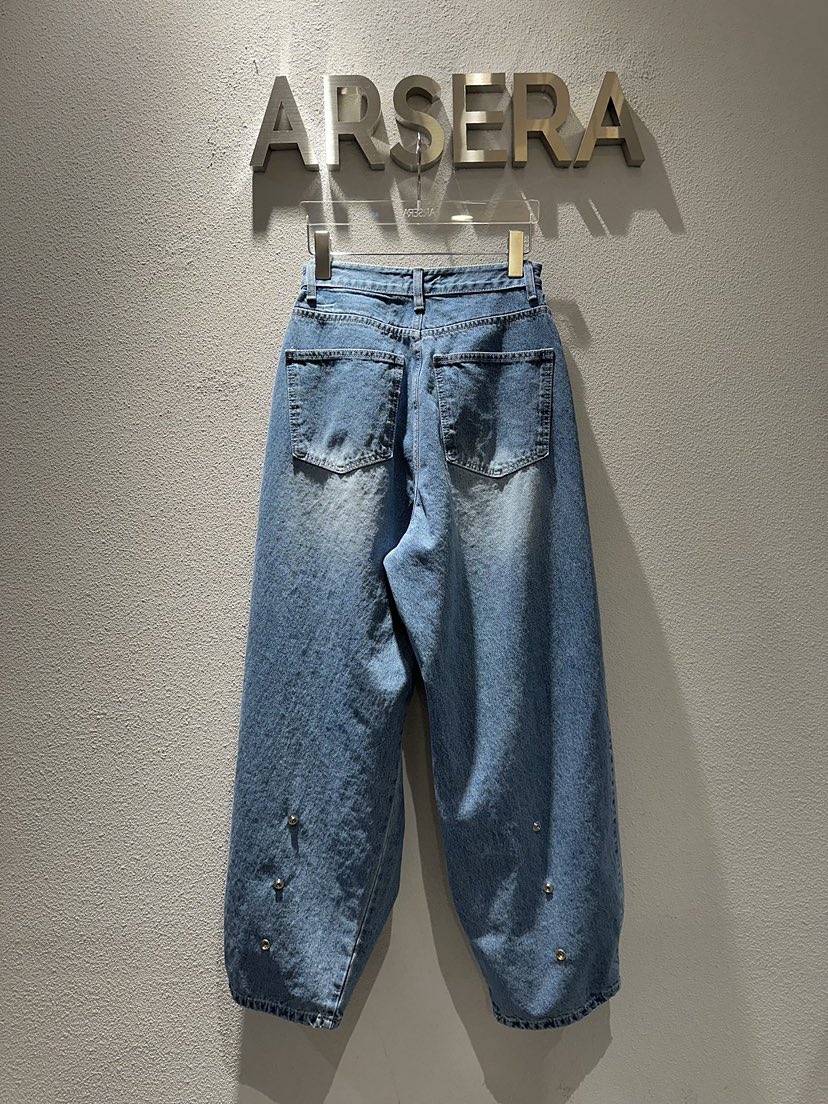 ARSERA韓國代購女士新品熱賣推薦職業26春季人氣牛仔褲破洞ARSERA牛仔褲
