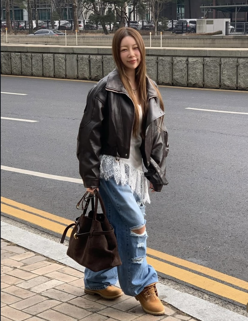 ARSERA韓國代購女士新品熱賣推薦職業26春季人氣牛仔褲破洞ARSERA牛仔褲