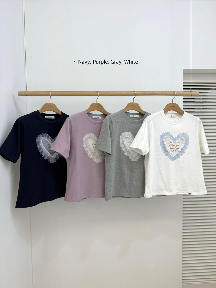 BY CHAPTER東大門直郵女裝新品休閑職業人氣T恤荷葉邊雪紡BY ChapterT恤