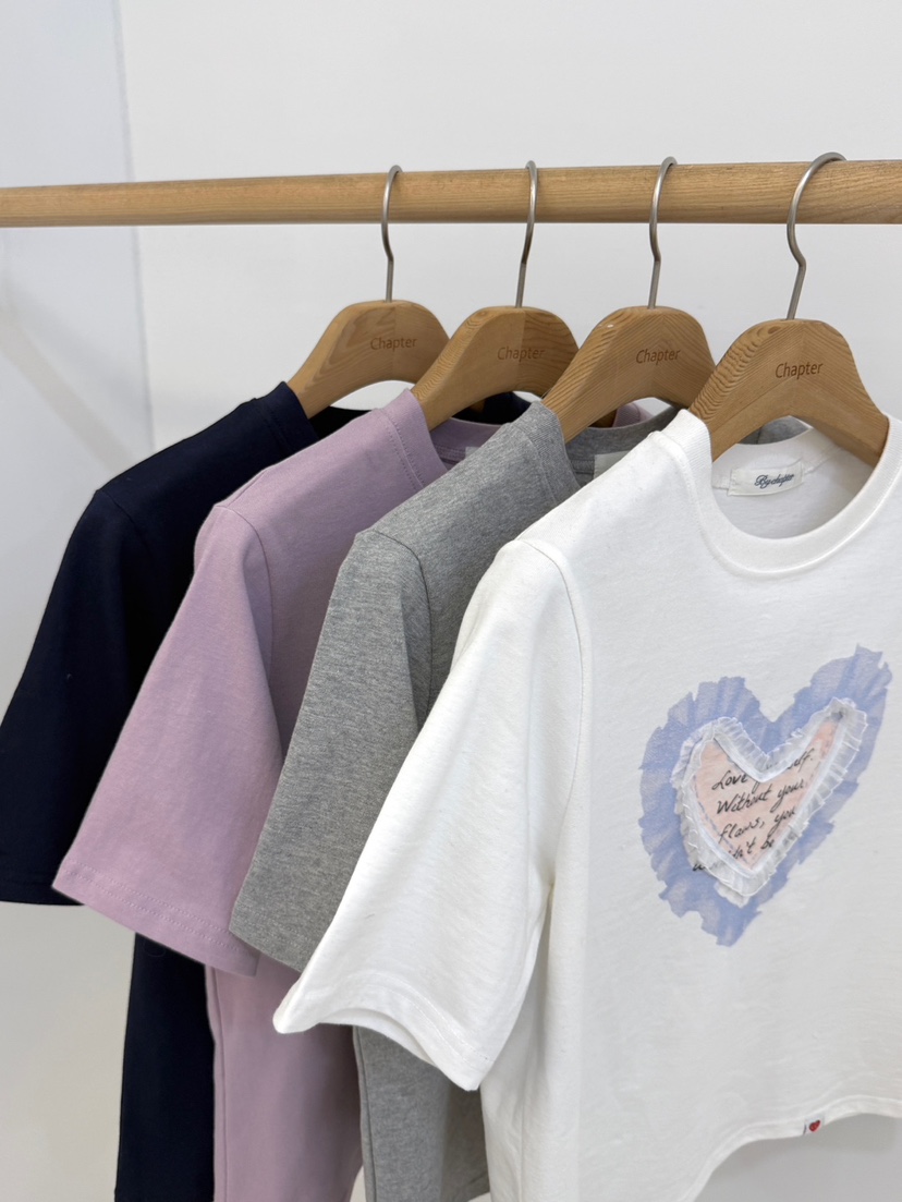 BY CHAPTER東大門直郵女裝新品休閑職業人氣T恤荷葉邊雪紡BY ChapterT恤