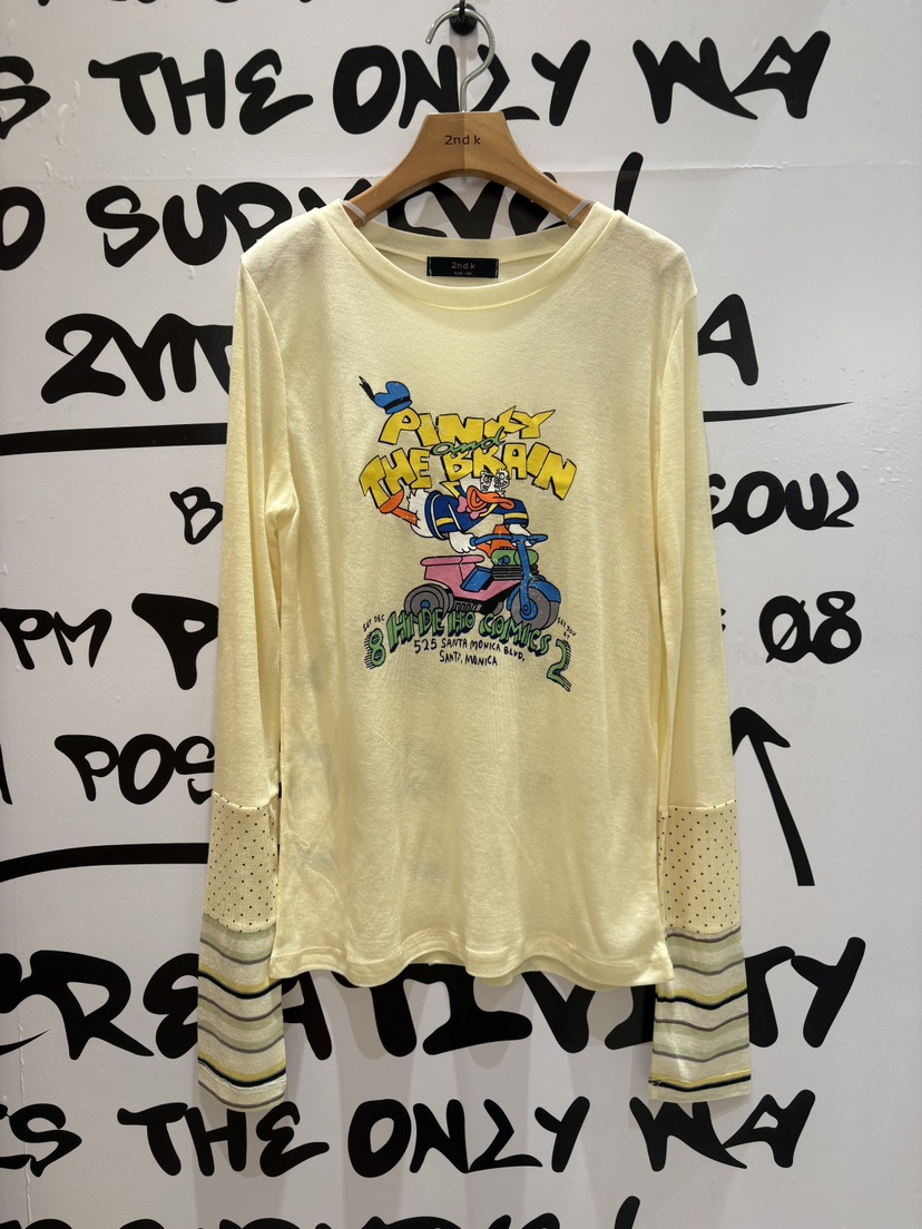 2ND K東大門直郵女士新品職業時尚26春季推薦人氣長袖T恤2ND K長袖T恤圖色1