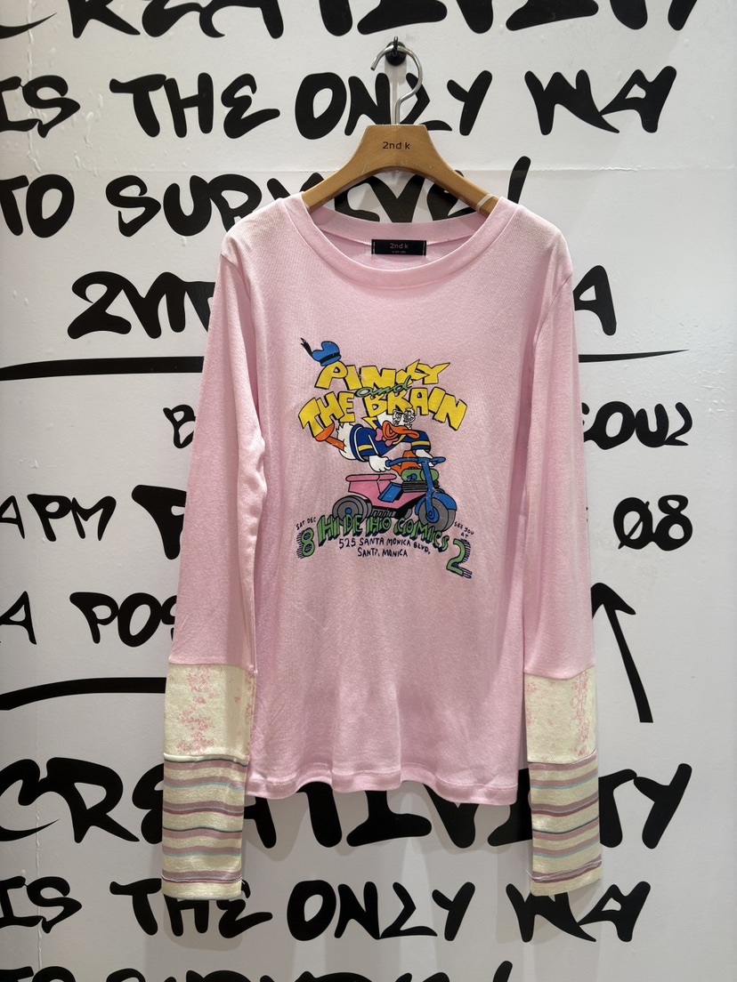 2ND K東大門直郵女士新品職業時尚26春季推薦人氣長袖T恤2ND K長袖T恤圖色2