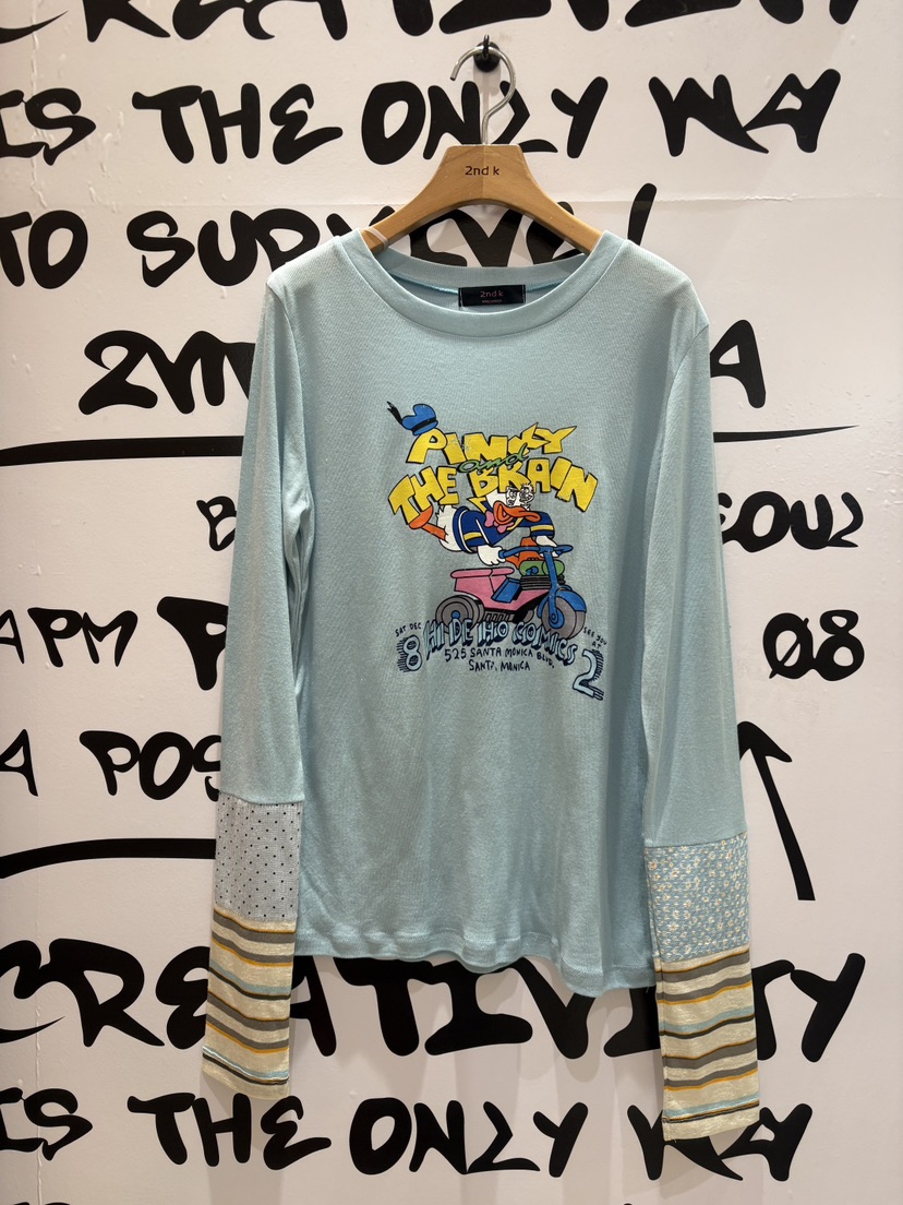 2ND K東大門直郵女士新品職業時尚26春季推薦人氣長袖T恤2ND K長袖T恤圖色3