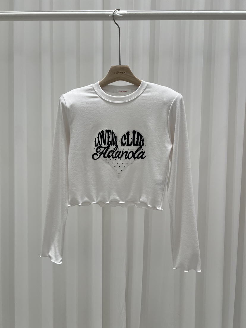 IF YOU SAY SO/PLUM-Q韓國代購女士新款推薦長袖T恤IF YOU SAY SO/PLUM-Q長袖T恤圖色1