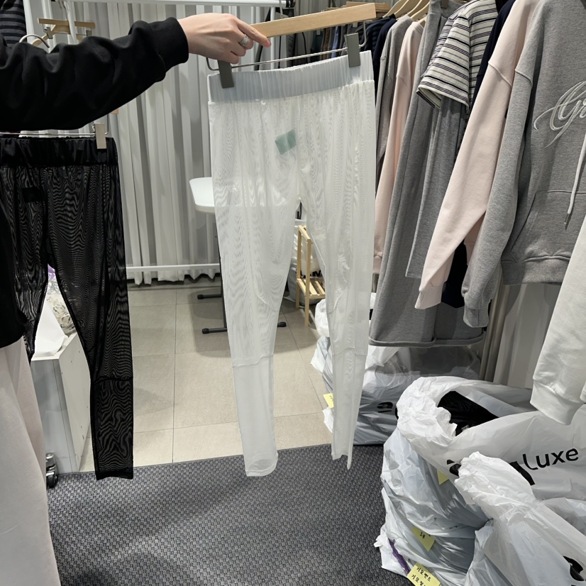 THE LOT東大門實拍女士新款26春季職業休閑褲緊身褲漁網THE LOT/	LOT休閑褲圖色1