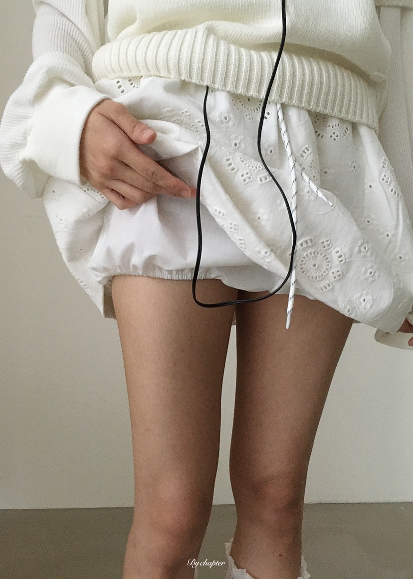 BY CHAPTER東大門直郵女士新款推薦休閑時尚熱賣短裙刺繡BY Chapter短裙