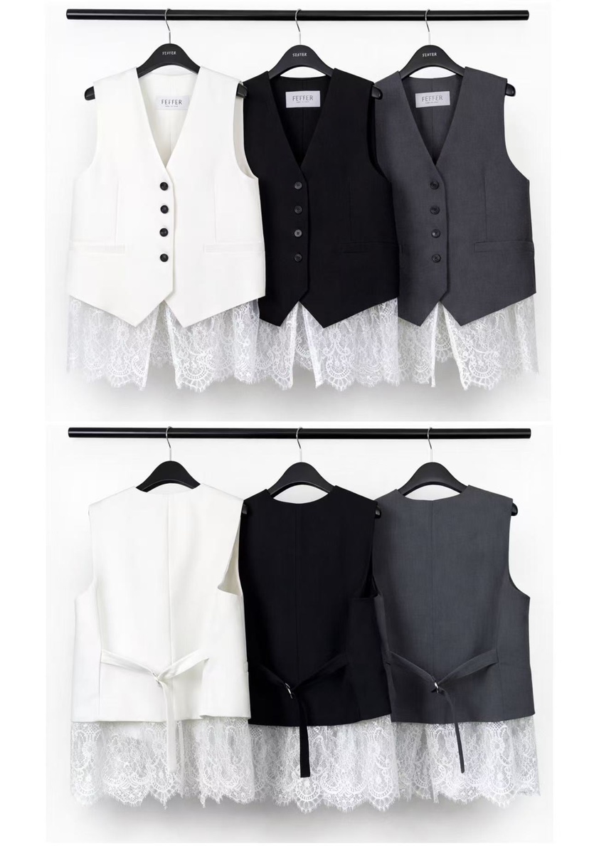 FEFFER東大門代購女士新品休閑推薦人氣26春季時尚職業馬甲FEFFER馬甲