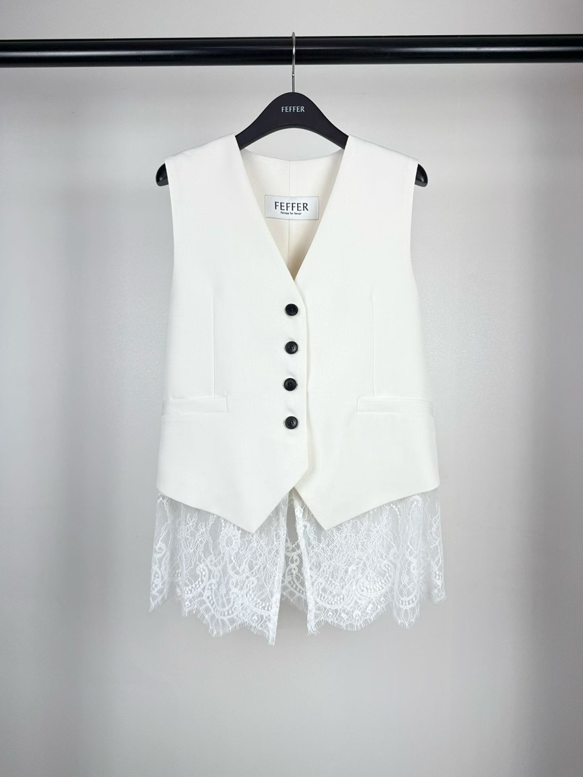 FEFFER東大門代購女士新品休閑推薦人氣26春季時尚職業馬甲FEFFER馬甲圖色1