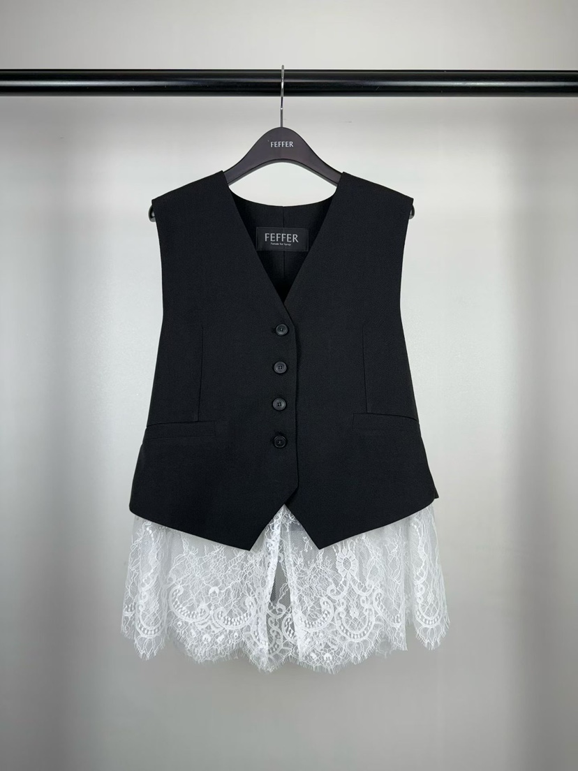 FEFFER東大門代購女士新品休閑推薦人氣26春季時尚職業馬甲FEFFER馬甲圖色3