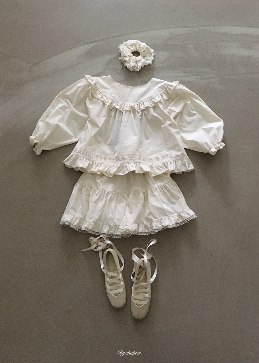 BY CHAPTER韓國直郵女裝新款人氣推薦職業襯衫蕾絲衫圓領BY Chapter襯衫/蕾絲衫