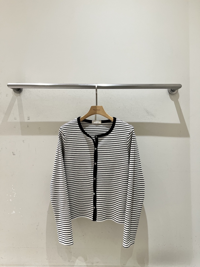 TERRACE韓國代購女士新品26春季時尚休閑人氣職業針織衫條紋TERRACE針織衫圖色1