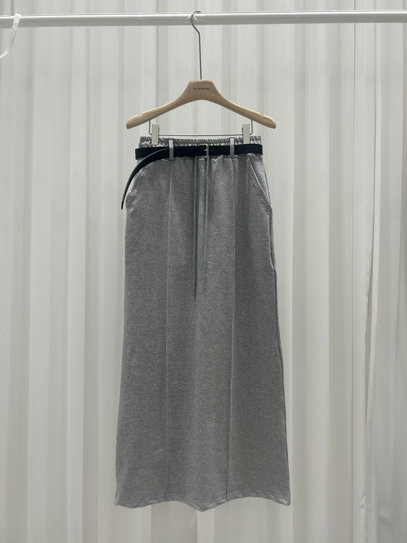 IF YOU SAY SO/PLUM-Q東大門實拍女裝新款職業長裙含腰帶IF YOU SAY SO/PLUM-Q長裙圖色3