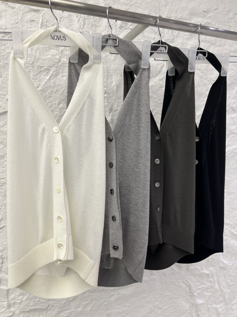 NOVUS韓國直郵女士新款熱賣職業人氣推薦真品吊帶背心紐扣NOVUS吊帶/背心