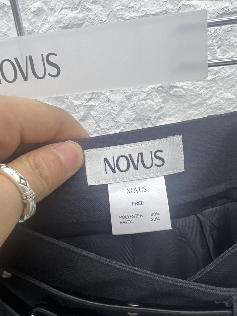 NOVUS東大門代購女士新品26春夏推薦半身裙中短裙不含腰帶NOVUS半身裙/中短裙