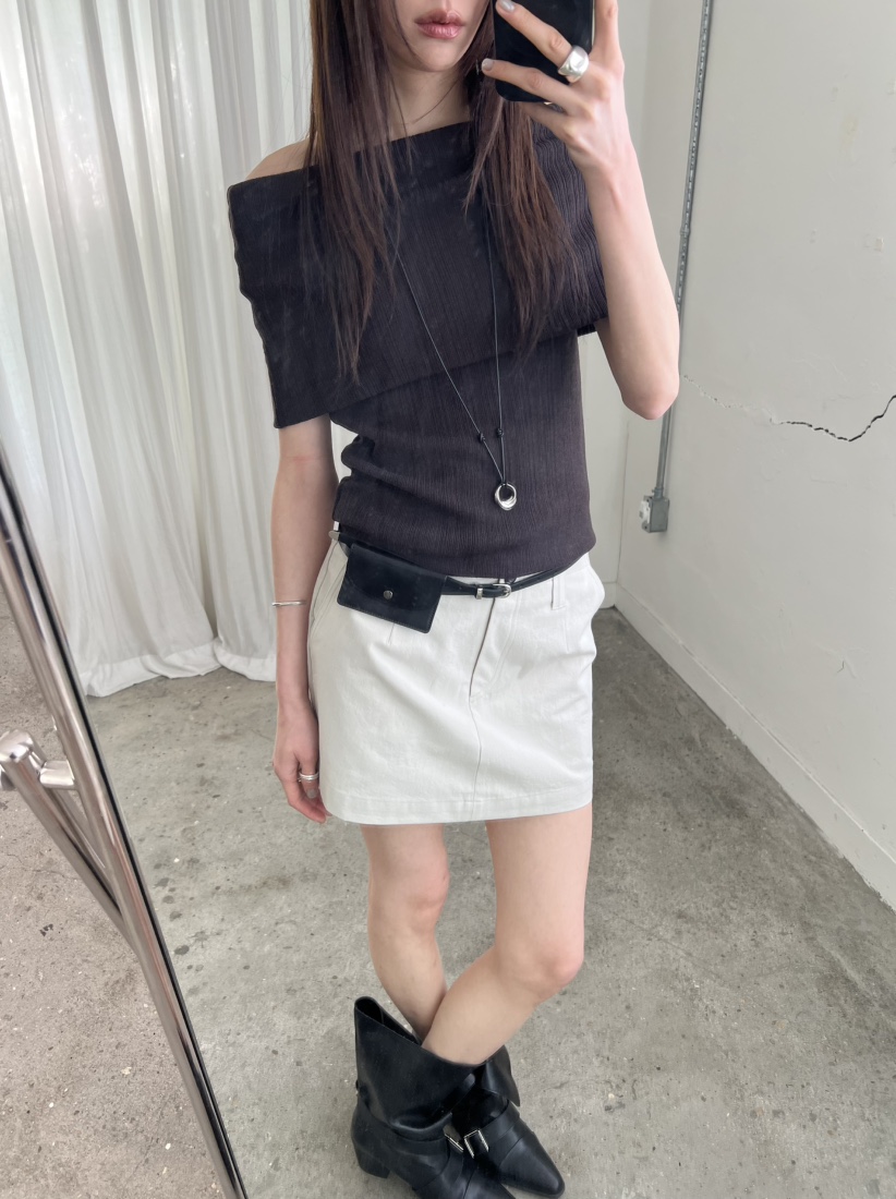 NOVUS東大門實拍女裝新款休閑熱賣26春夏推薦真品職業短裙NOVUS短裙