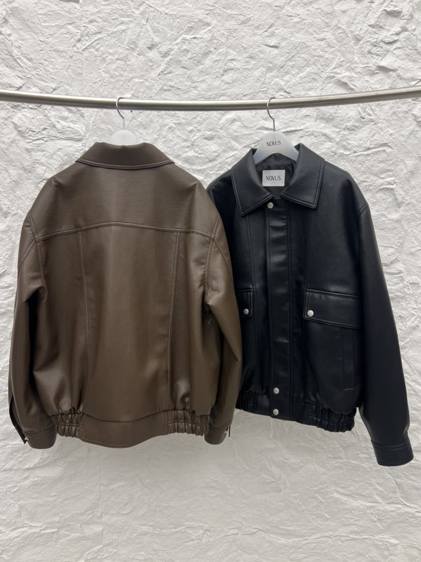 NOVUS東大門直郵女士新品休閑人氣熱賣真品時尚26春夏皮衣NOVUS皮衣