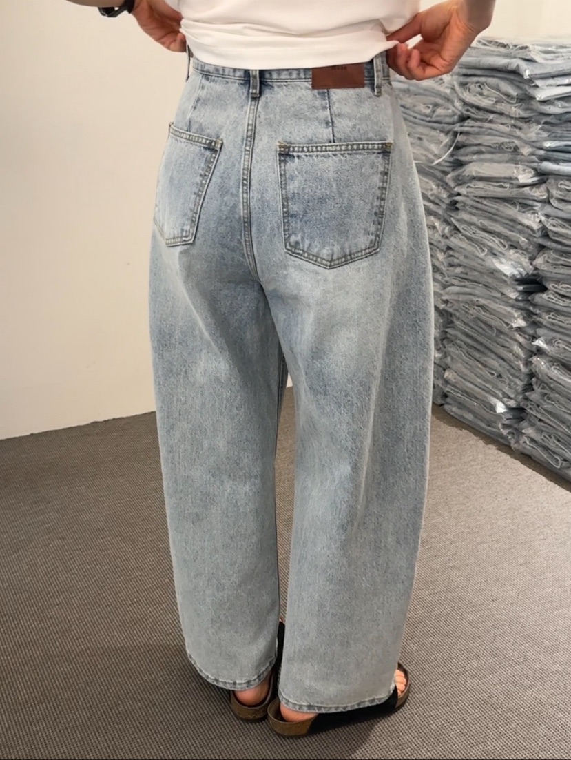 MONE-A東大門代購女裝新品熱賣職業26春夏真品休閑牛仔褲MONE-A牛仔褲