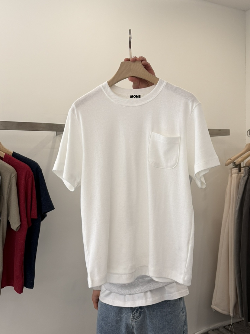 MONE-A韓國代購女士新品26春夏人氣熱賣真品推薦職業T恤MONE-AT恤圖色1