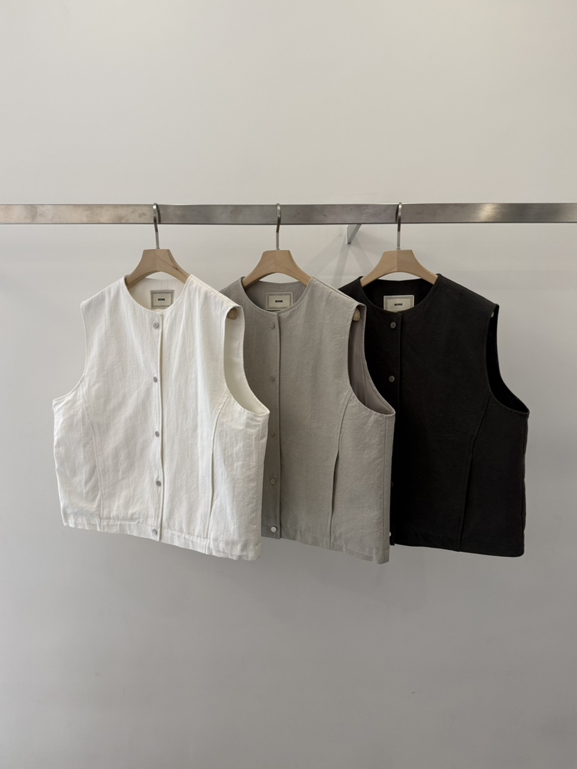 MONE-A韓國直郵女士新款休閑熱賣時尚人氣職業真品26春夏馬甲MONE-A馬甲