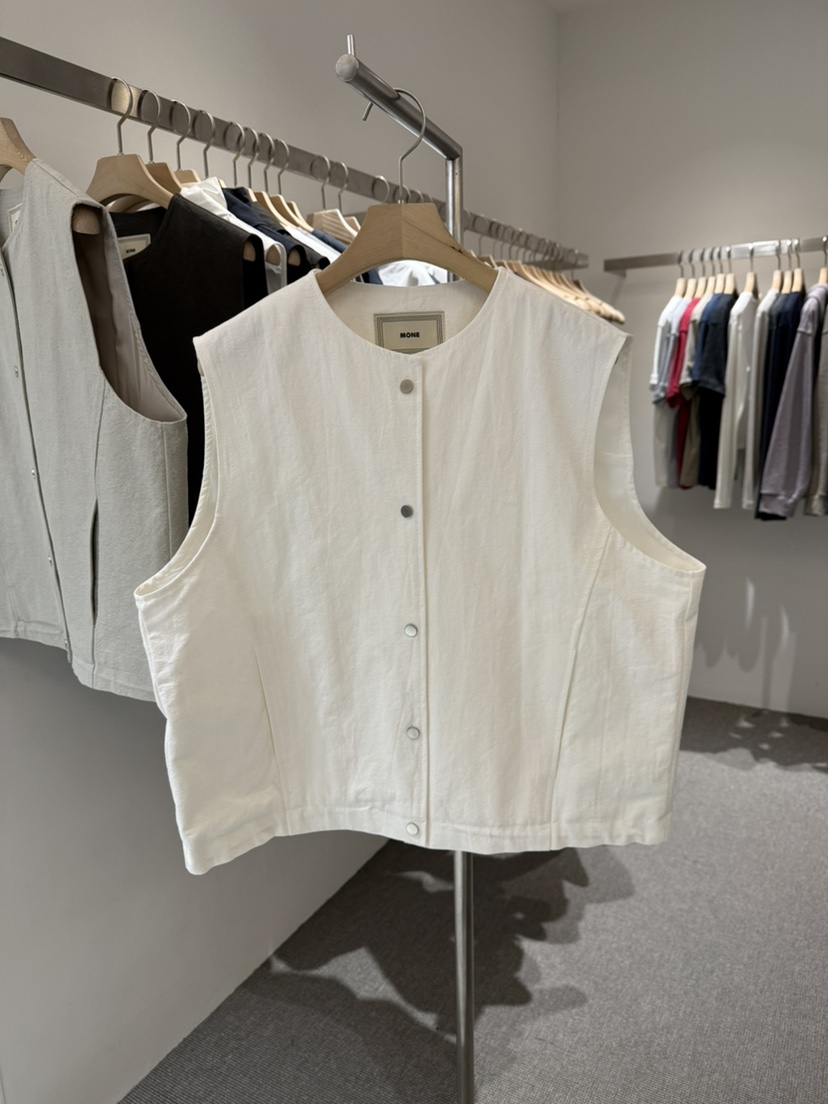 MONE-A韓國直郵女士新款休閑熱賣時尚人氣職業真品26春夏馬甲MONE-A馬甲圖色2