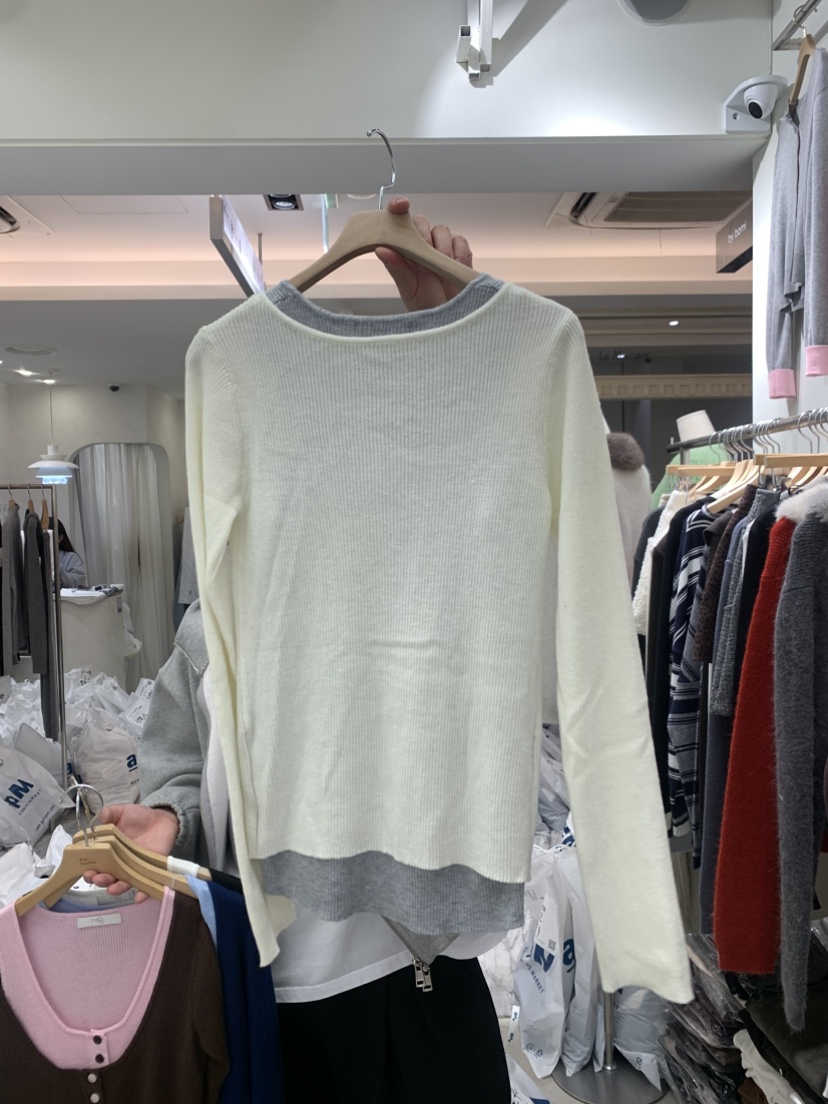 BY BOMI東大門直郵女士新品職業26春夏熱賣針織衫雙排扣BY BOMI針織衫