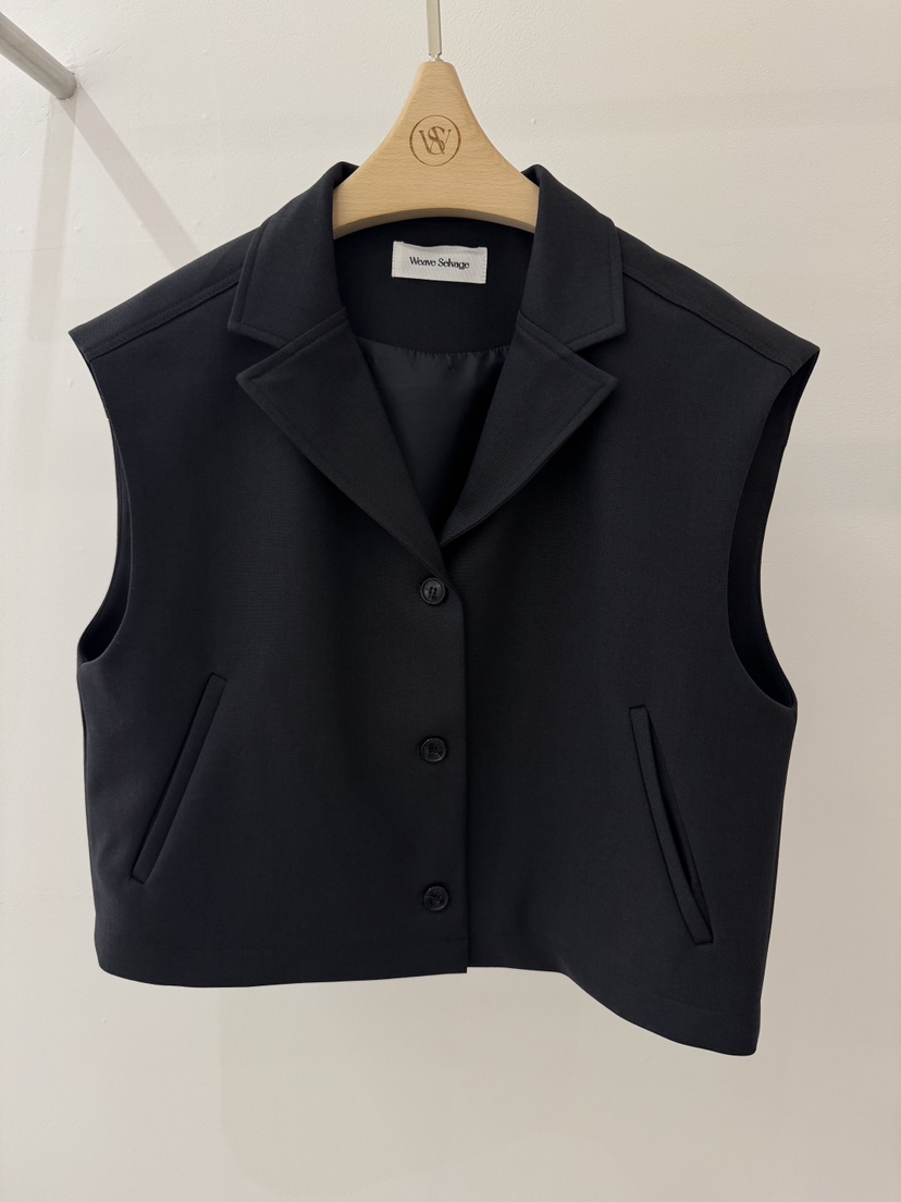 WEAUE SELVAGE東大門直郵女士新品推薦休閑時尚真品馬甲Weave Selvage馬甲圖色2