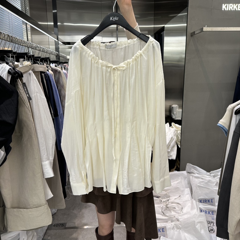 KIRKE東大門實拍女士新品職業推薦時尚26春夏真品襯衫蕾絲衫KIRKE襯衫/蕾絲衫圖色1