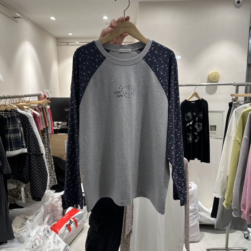J.BALLOON東大門實拍女士新品推薦26春夏休閑真品長袖T恤J.BALLOON長袖T恤圖色2