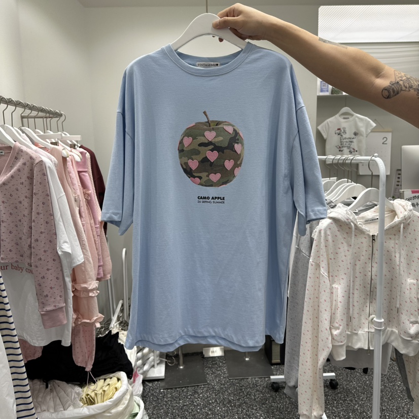VINTAGE 888東大門直郵女裝新款人氣休閑時尚熱賣T恤迷彩VINTAGE888/TRIPLE EIGHTT恤圖色2