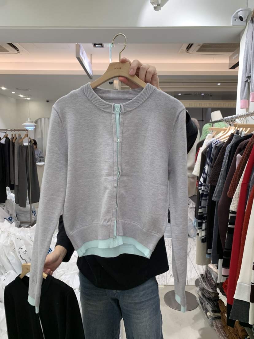 BY BOMI東大門實拍女裝新品熱賣人氣26春夏真品針織衫開衫BY BOMI針織衫圖色2