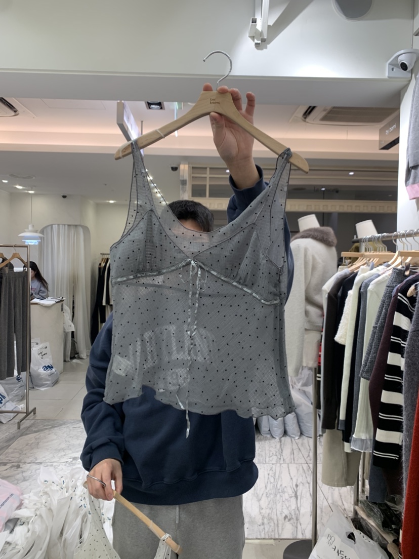 BY BOMI東大門代購女裝新品推薦26春夏職業休閑吊帶背心BY BOMI吊帶/背心圖色1