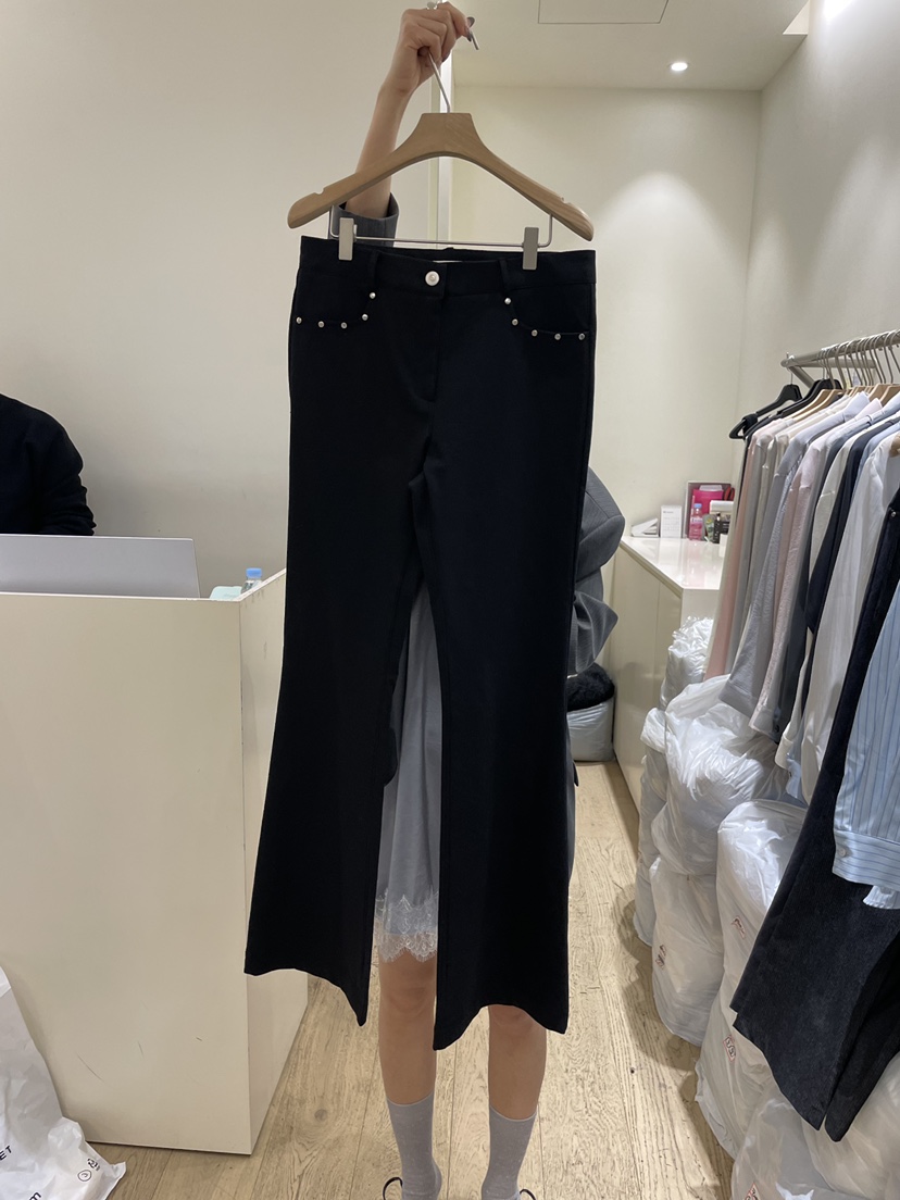 FLOWER-L東大門直郵女裝新品休閑真品26春夏人氣職業休閑褲FLOWER-L休閑褲圖色3黑色