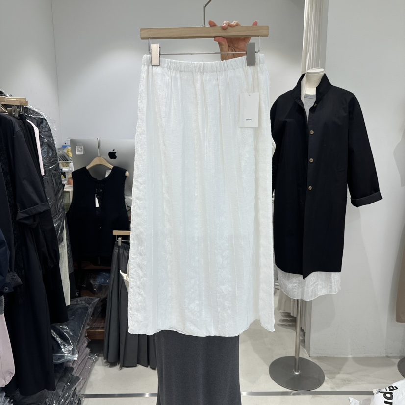 IRVINE韓國直郵女裝新款休閑26春夏職業熱賣推薦長裙蕾絲IRVINE長裙圖色1