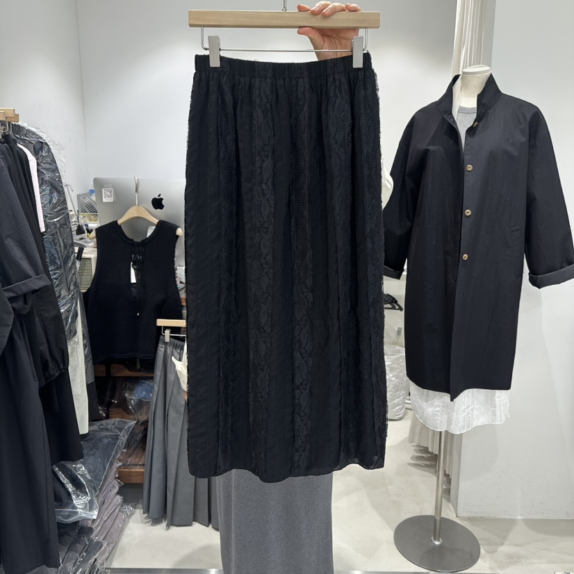 IRVINE韓國直郵女裝新款休閑26春夏職業熱賣推薦長裙蕾絲IRVINE長裙圖色2