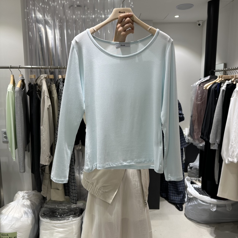 GREEK東大門直郵女士新品推薦26春夏熱賣時尚真品長袖T恤GREEK長袖T恤圖色1
