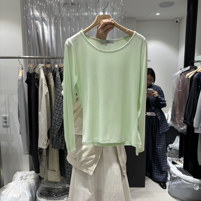 GREEK東大門直郵女士新品推薦26春夏熱賣時尚真品長袖T恤GREEK長袖T恤圖色2