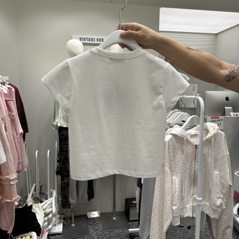 VINTAGE 888韓國代購女士新品休閑職業推薦26春夏熱賣T恤VINTAGE888/TRIPLE EIGHTT恤