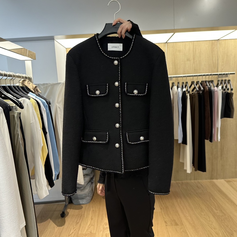 LEFANCY東大門直郵女士新品人氣26春夏時尚推薦熱賣真品夾克LEFANCY夾克圖色2