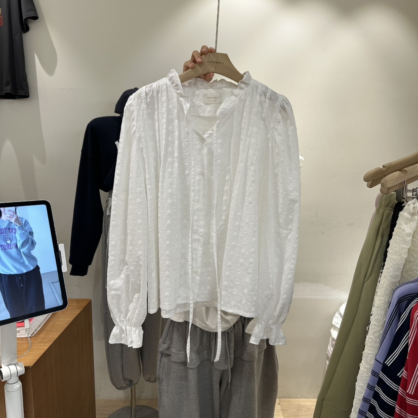 ASSEMBLY東大門代購女士新品熱賣26春夏真品時尚襯衫蕾絲衫ASSEMBLY襯衫/蕾絲衫圖色1