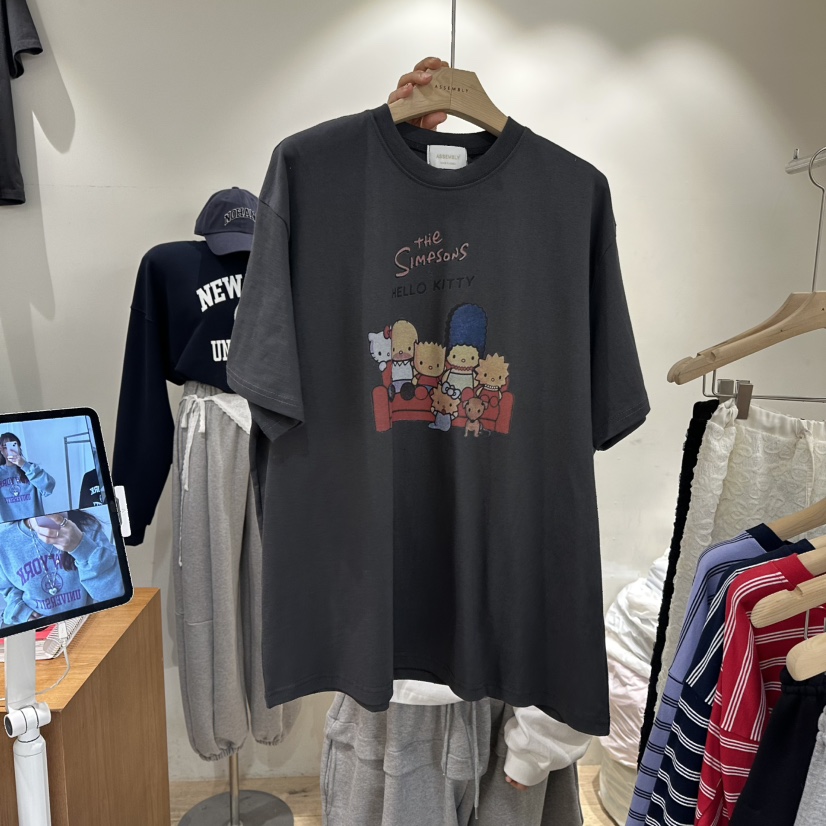 ASSEMBLY韓國直郵女裝新品26春夏休閑職業人氣熱賣時尚T恤ASSEMBLYT恤圖色2