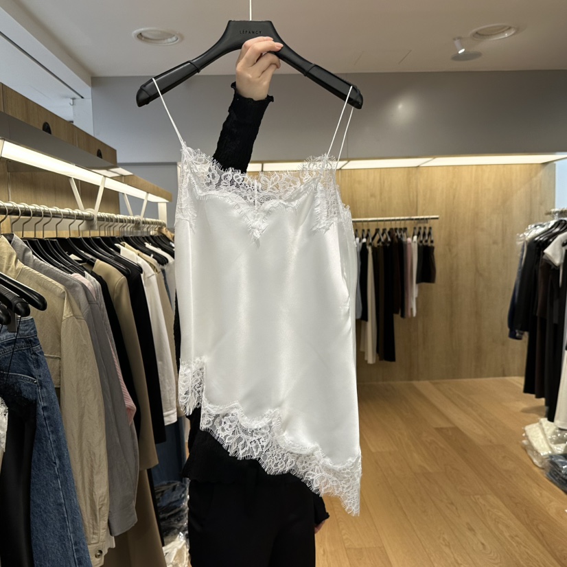 LEFANCY東大門代購女裝新品推薦26春夏熱賣時尚吊帶背心蕾絲LEFANCY吊帶/背心圖色1