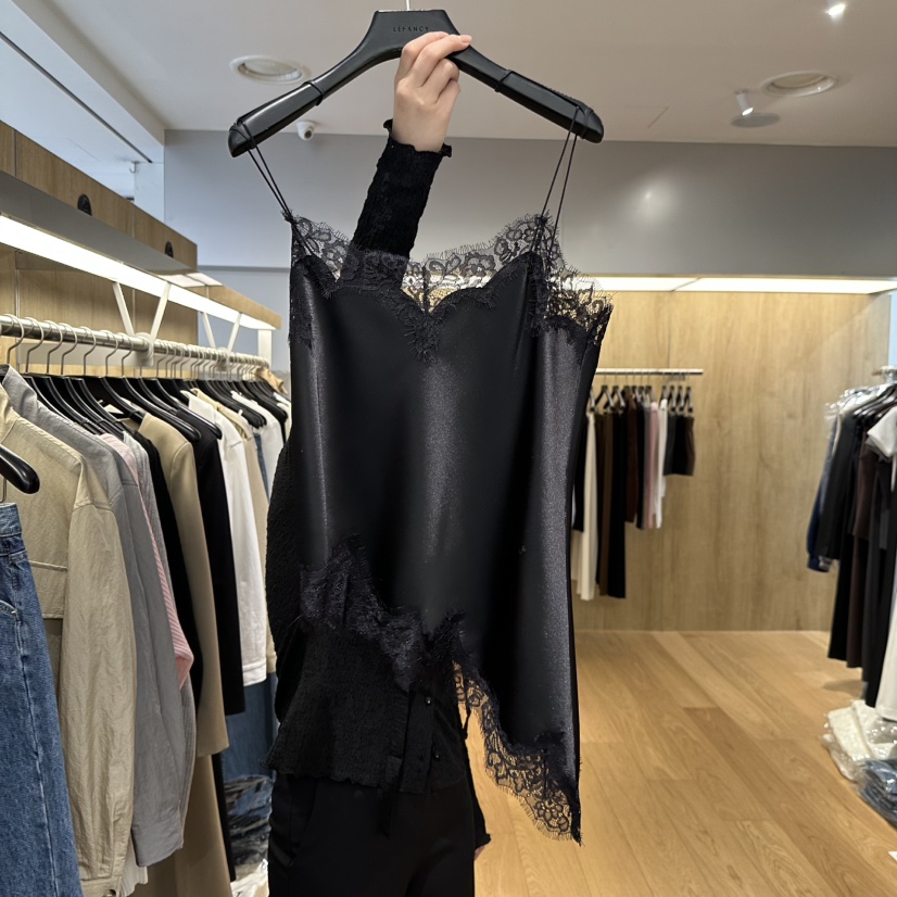 LEFANCY東大門代購女裝新品推薦26春夏熱賣時尚吊帶背心蕾絲LEFANCY吊帶/背心圖色3