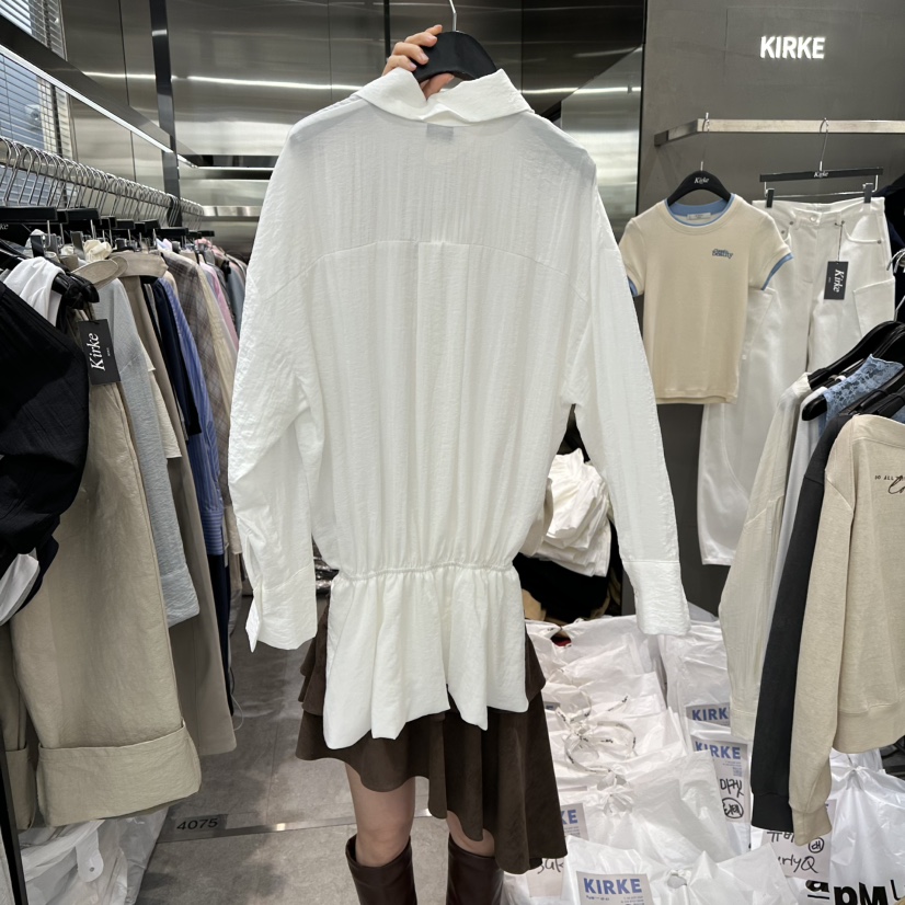 KIRKE東大門直郵女裝新款26春夏人氣熱賣襯衫蕾絲衫不含絲巾KIRKE襯衫/蕾絲衫