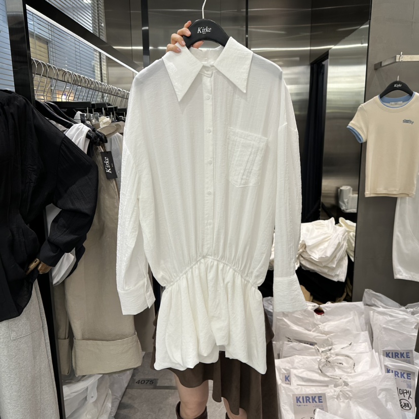 KIRKE東大門直郵女裝新款26春夏人氣熱賣襯衫蕾絲衫不含絲巾KIRKE襯衫/蕾絲衫圖色2