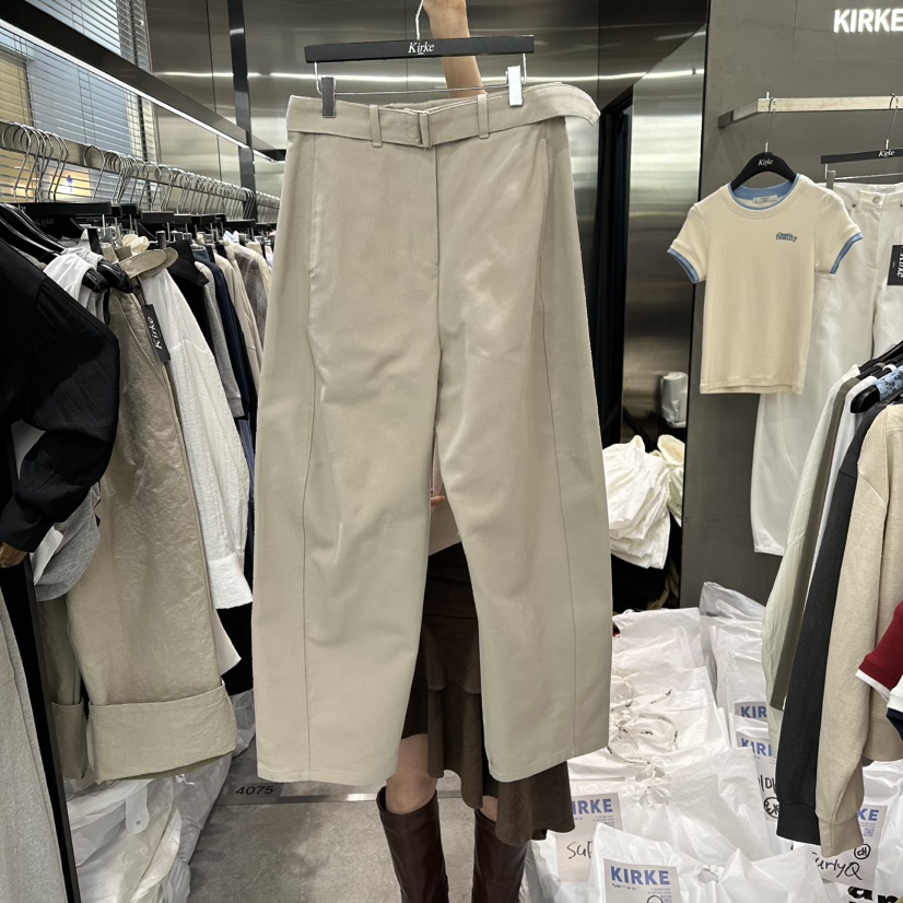 KIRKE東大門實拍女裝新款推薦真品休閑26春夏熱賣時尚休閑褲KIRKE休閑褲圖色1