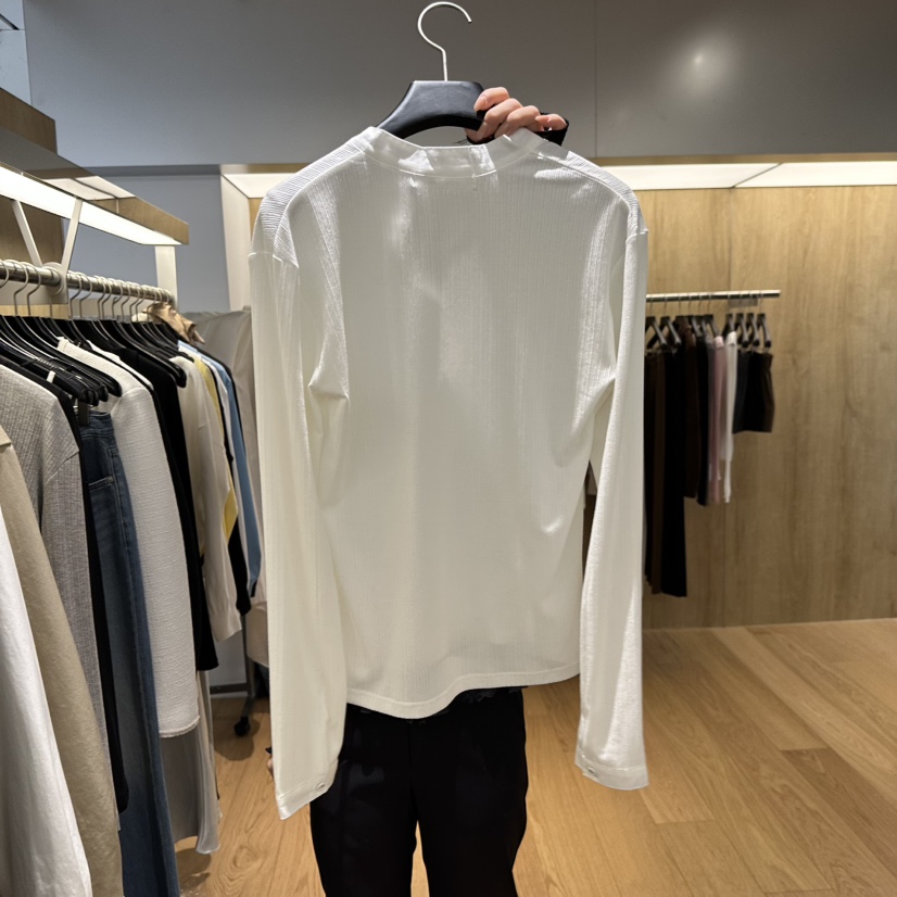 LEFANCY東大門實拍女士新品休閑真品時尚職業長袖T恤紐扣LEFANCY長袖T恤